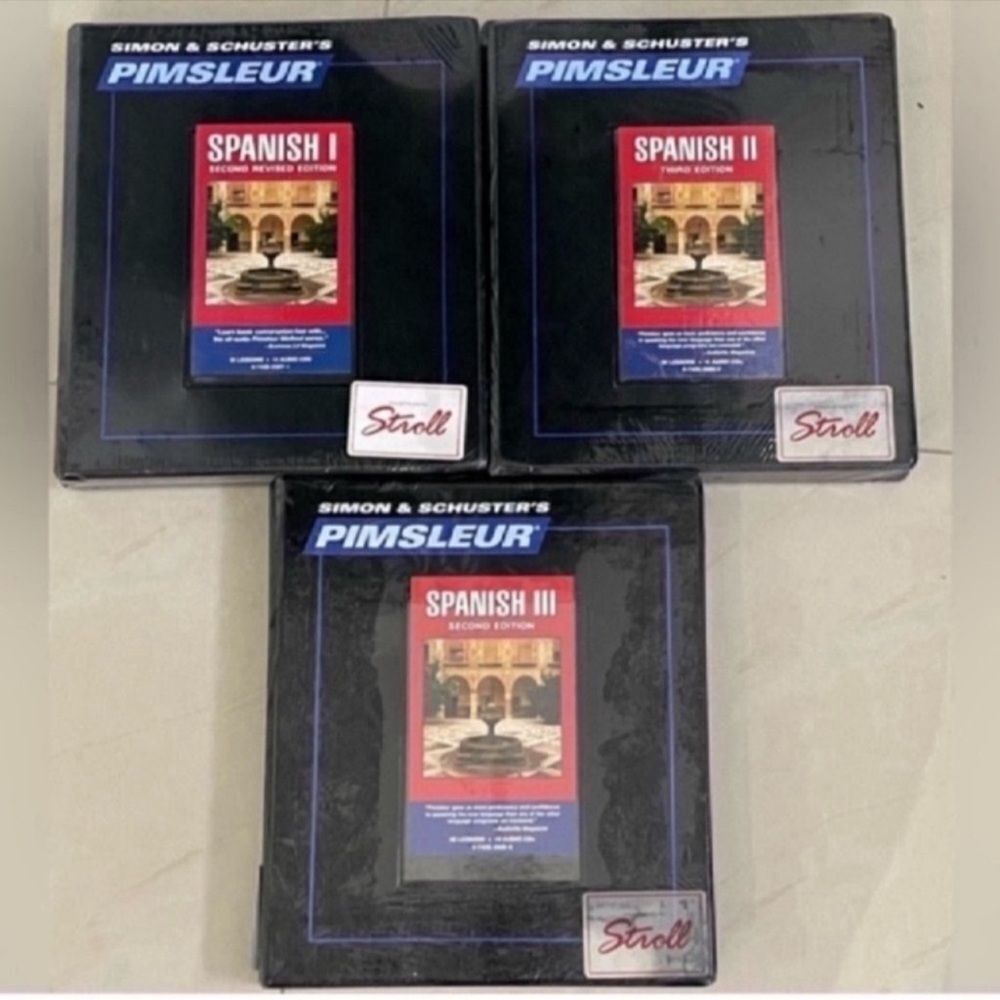 New Simon & Schuster’s Pimsleur Spanish 1,2 & 3